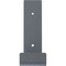Ekena Millwork Steel Hanging Shelf Bracket, Hammered Light Blue 2"W x 10"D x 6 1/2"H BKTM02X10X06HSHLB - alternate 6